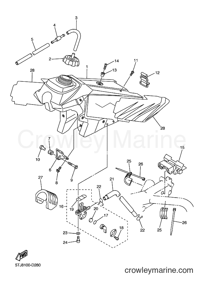Yamaha Motors WR250F (5UM9) [010] - FUEL TANK
