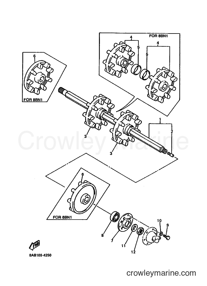 1994 Snowmobile VX500 - VX500 (8AB1) [030] - TRACK DRIVE 1
