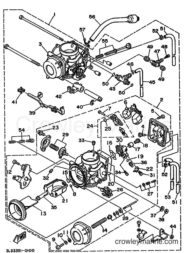 1990 Dirt Bike XTZ750 - XTZ750 (3TD2) [999] - CARBURETOR