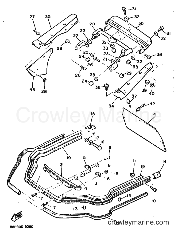 1991 Snowmobile SR540 - SR540 (86P3) [010] - BUMPER