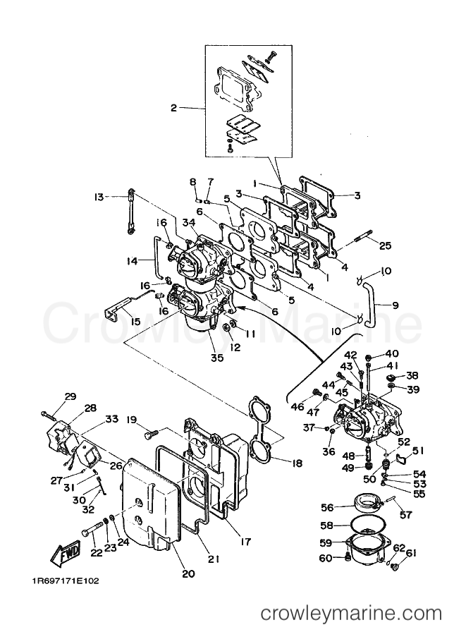 Yamaha Motors 55B (6970) [020] - INTAKE