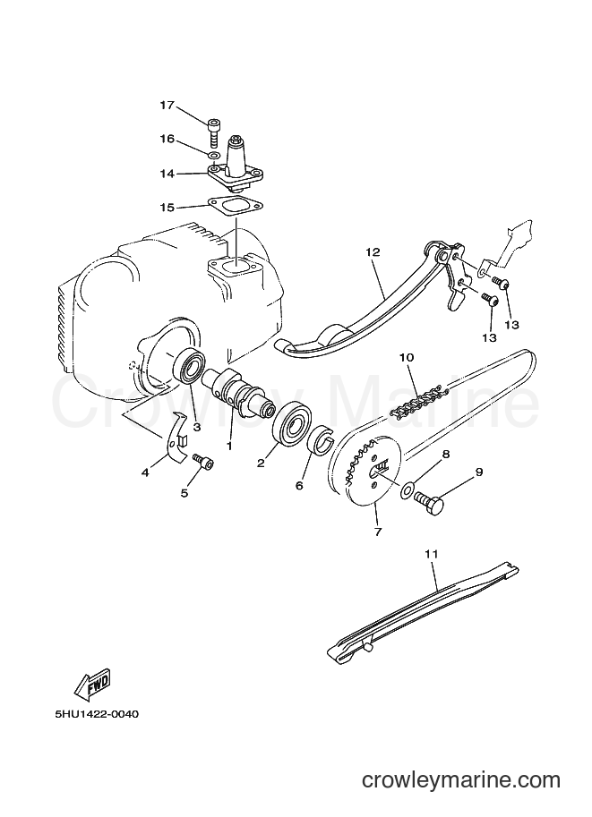 2000 Scooter T105SE - T105SE (5HU1) [010] - CAMSHAFT & CHAIN