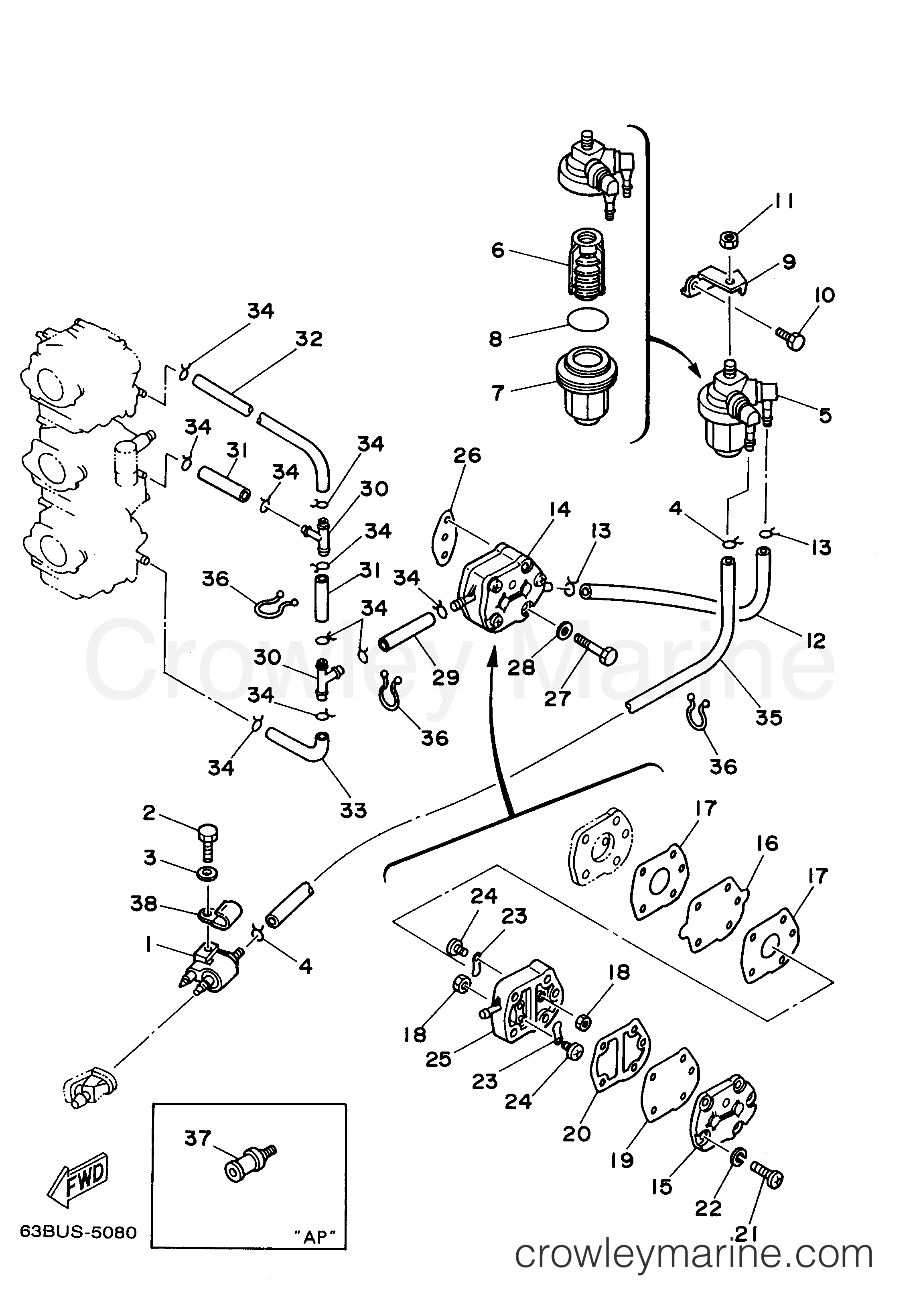 Yamaha Motors 50EJRW - FUEL