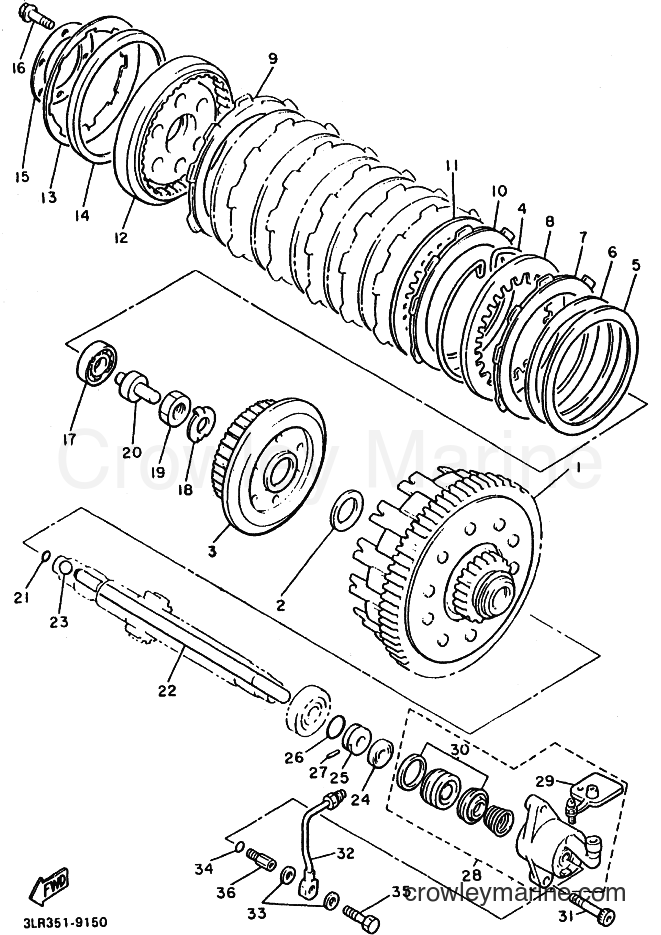 Yamaha Motors VMX12 (3JPF) [010] - CLUTCH