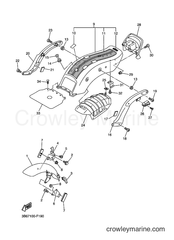 Yamaha Motors XVS650 (3B69) [010] - FENDER