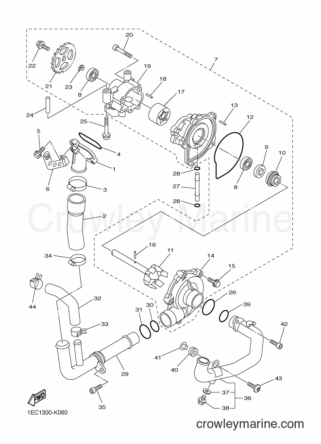 2013 Street Bike FZ1-S - FZ1-S (2DV2) [010] - WATER PUMP