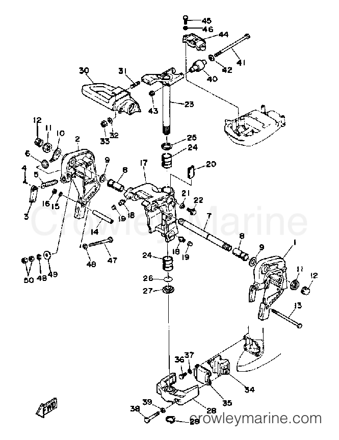 Yamaha Motors 30ELG - BRACKET 1