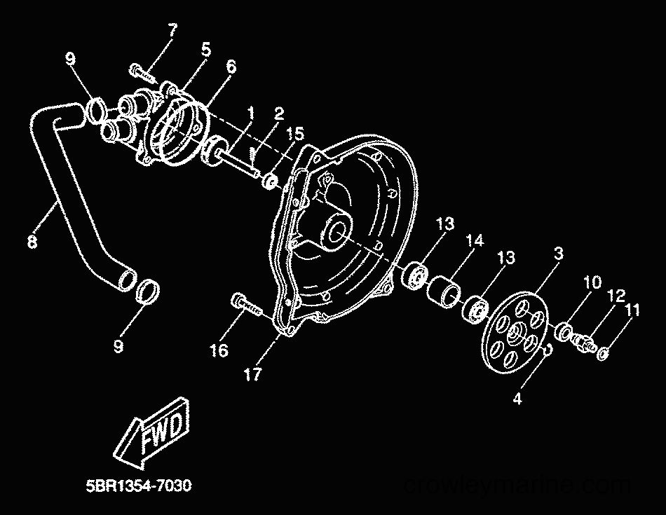 2000 Scooter YQ50 - YQ50 (5HEG) [010] - WATER PUMP