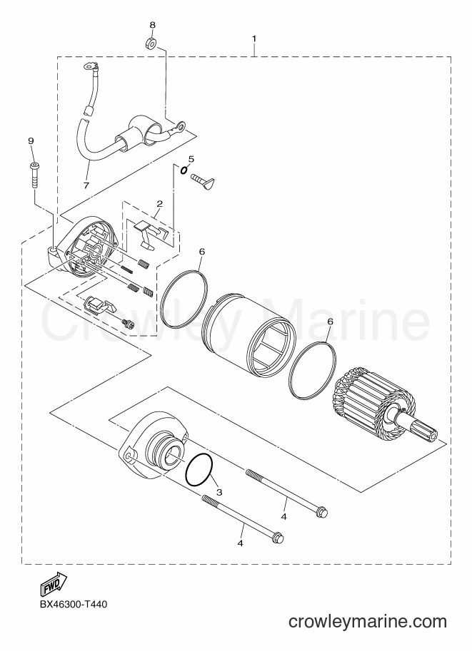 Yamaha Motors YZF-R1M (2KSM) [010] - STARTING MOTOR