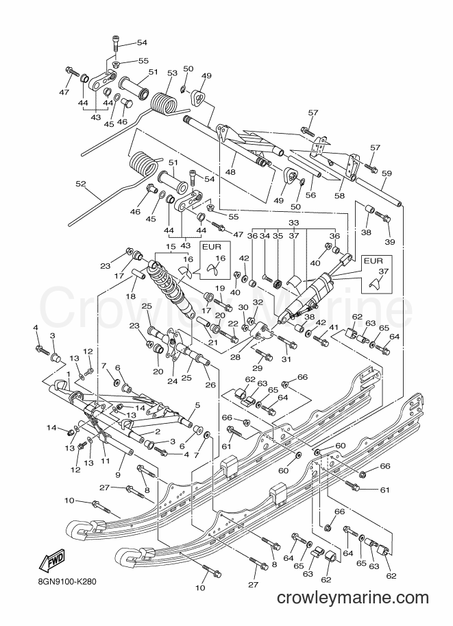 2011 Snowmobile RPZ50S - RPZ50S (8GNA) [010] - TRACK SUSPENSION 2