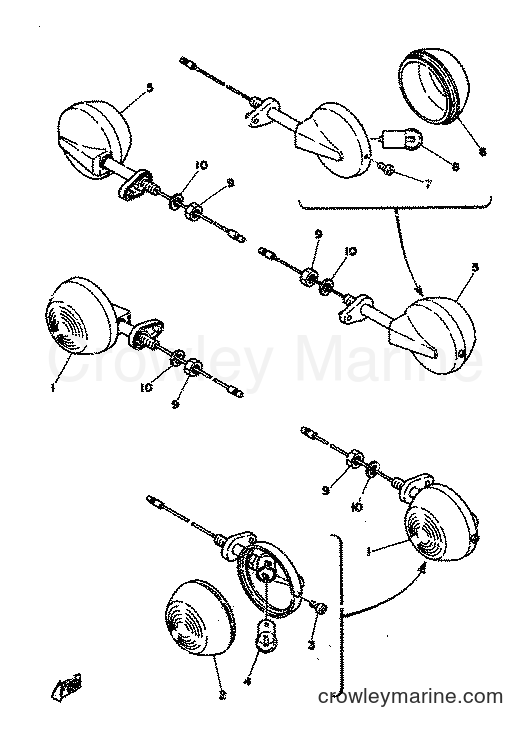 Yamaha Motors FS1DX (2G1) [999] - FLASHER LIGHT