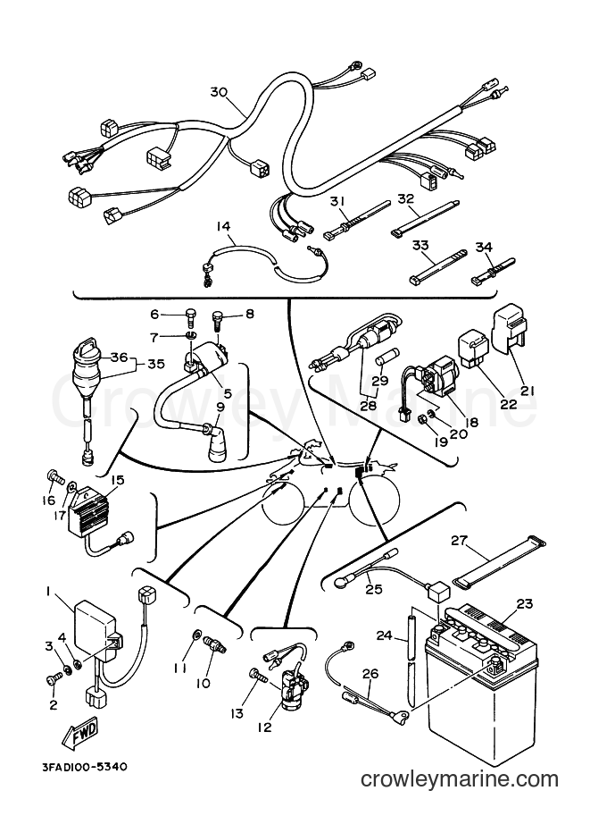 Yamaha Motors YFA1 (3FAG) [010] - ELECTRICAL 1