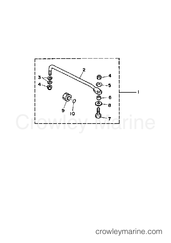 Yamaha Motors 50ESG - STEERING GUIDE ATTACHMENT
