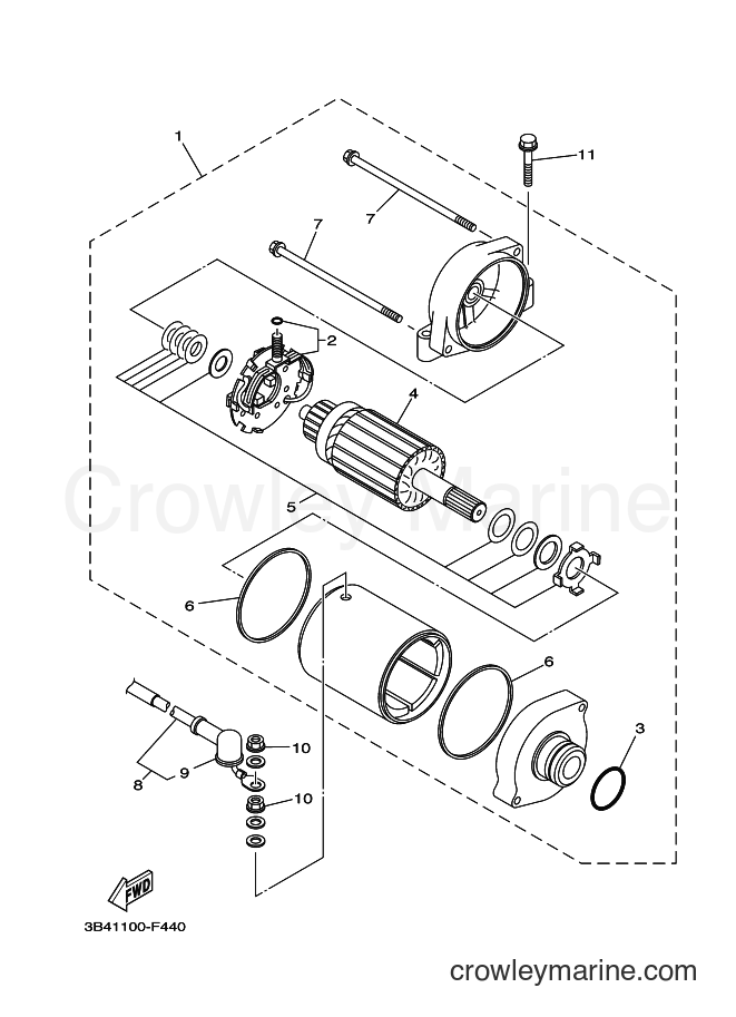 2008 ATV YFM700FWAD - YFM700FWAD (3B4T) [010] - STARTING MOTOR