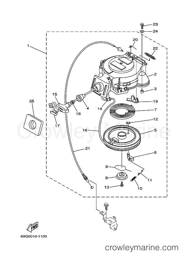 Yamaha Motors FT8D (69G1) [080] - STARTER