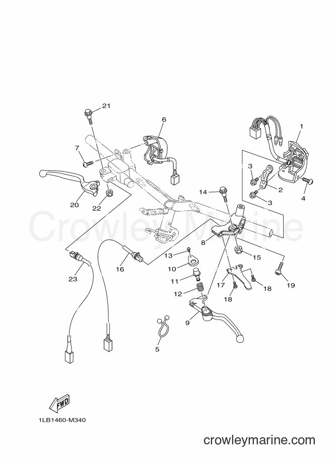 Yamaha Motors AL125FC (1LBD) [010] - HANDLE SWITCH & LEVER