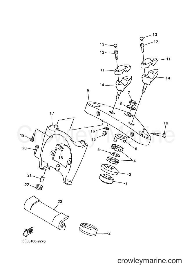 Yamaha Motors XVZ13LT (4YEB) [010] - STEERING