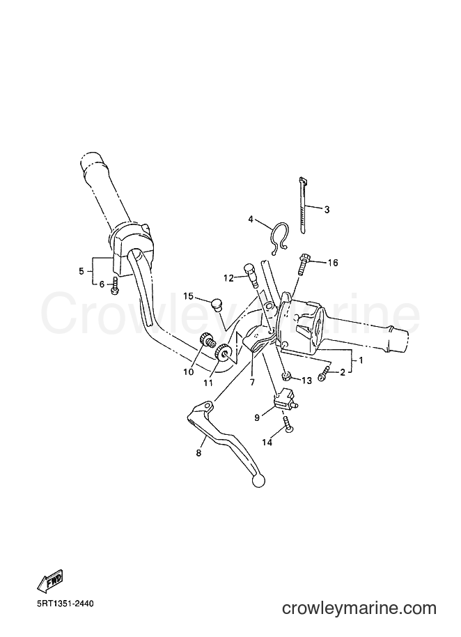2002 Street Bike FZS600 - FZS600 (5RT2) [010] - HANDLE SWITCH & LEVER