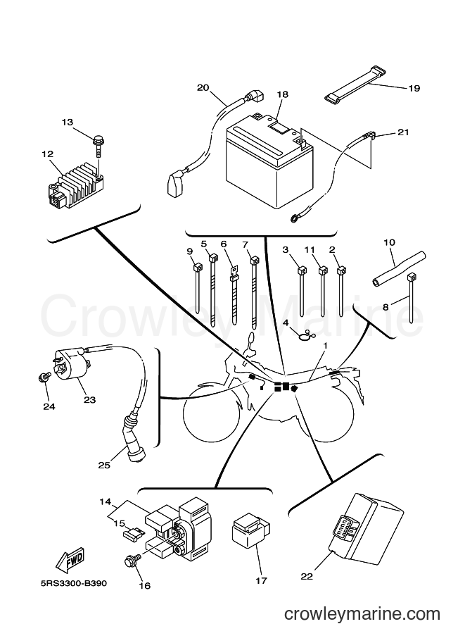 2004 Dirt Bike TW125 - TW125 (5RS5) [010] - ELECTRICAL 1
