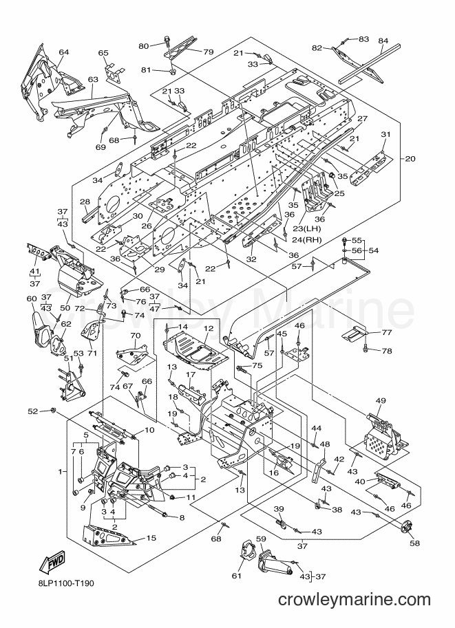 Yamaha Motors VK10G (8LP2) [020] - FRAME