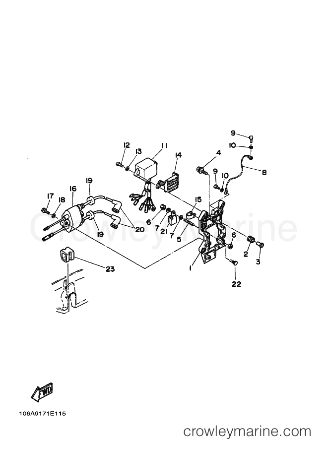 Yamaha Motors 20C (6A90) [010] - ELECTRICAL
