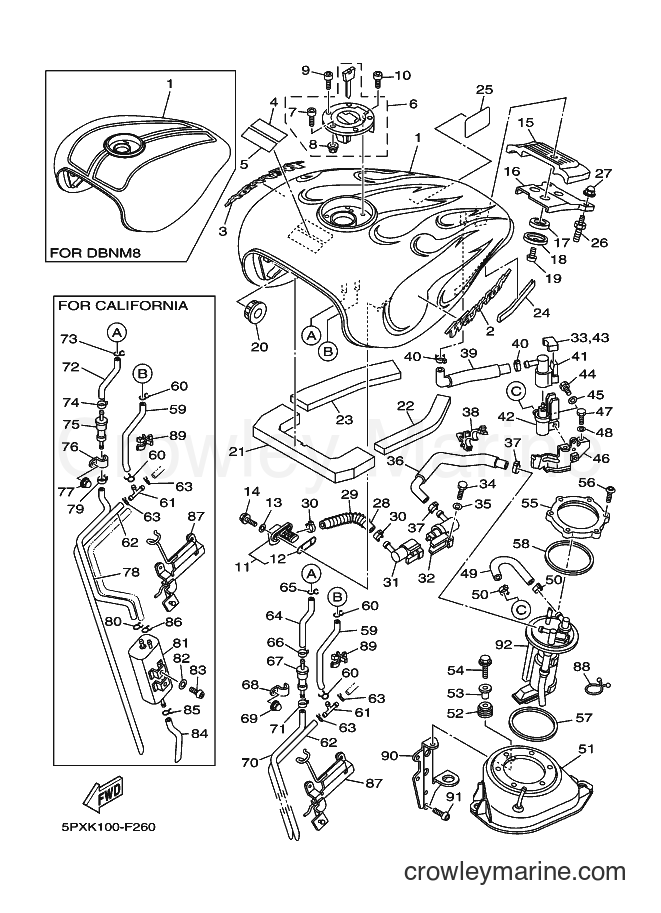 2007 Cruiser XV1700PC - XV1700PC (5PXM) [010] - FUEL TANK