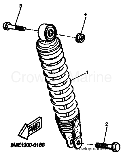 2001 Scooter YQ100 - YQ100 (5ME4) [070] - REAR SUSPENSION