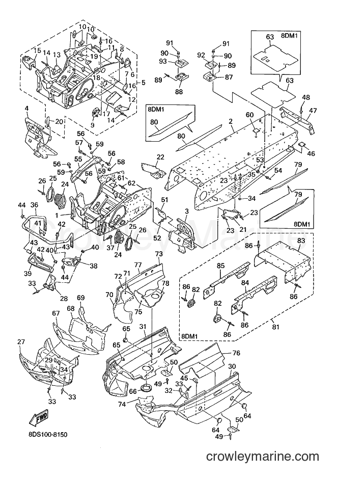 Yamaha Motors VT700 (8DM1) [030] - FRAME
