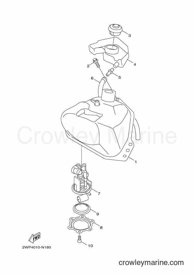 Yamaha Motors XC50 (1TSA) [010] - FUEL TANK