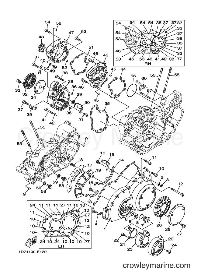 2009 Cruiser XV1900A - XV1900A (5C45) [010] - CRANKCASE COVER 1