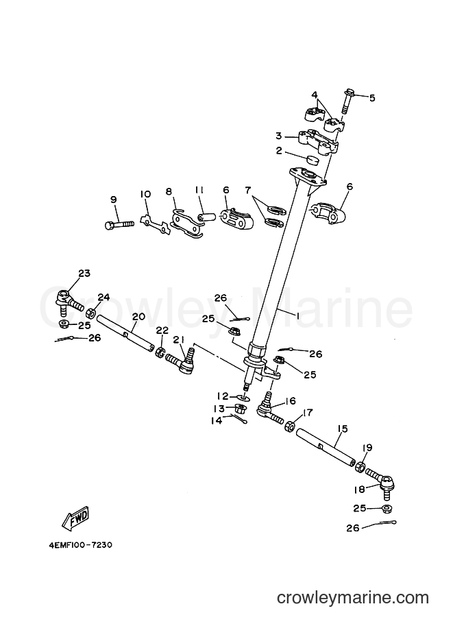 Yamaha Motors YFM80W (5TH3) [010] - STEERING