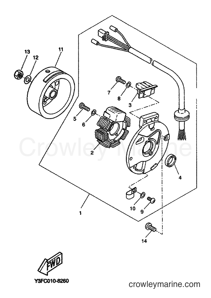 2000 Scooter CW50 - CW50 (5MN1) [040] - GENERADOR