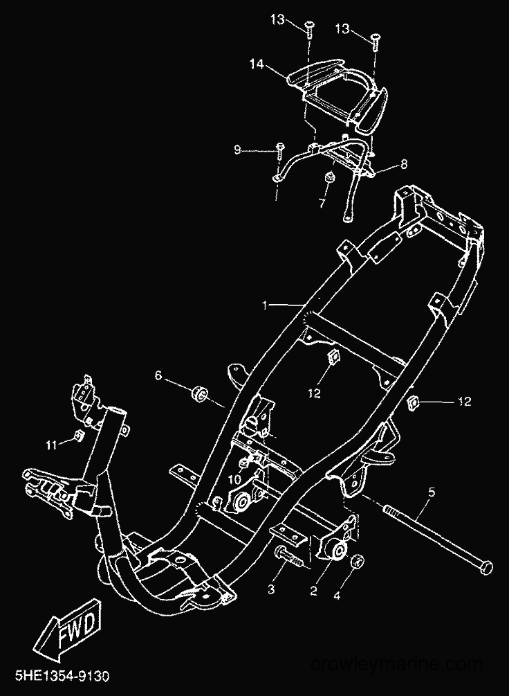 1999 Scooter YQ50 - YQ50 (5KL1) [010] - FRAME