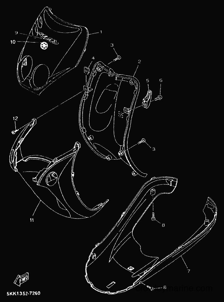 Yamaha Motors YN50 (5ADV) [010] - LEG SHIELD