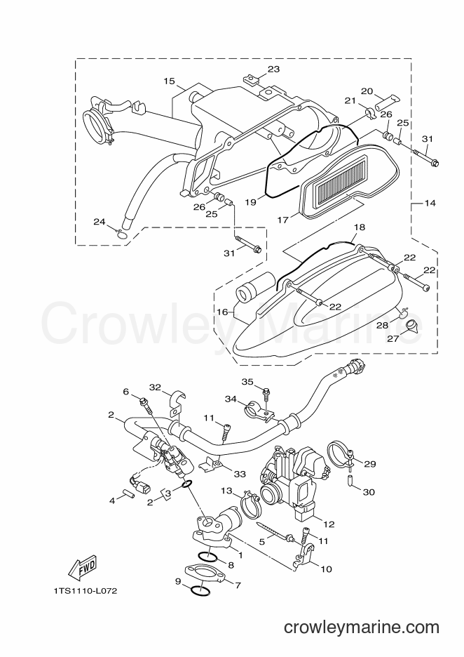 Yamaha Motors XC50 (1TSC) [010] - INTAKE