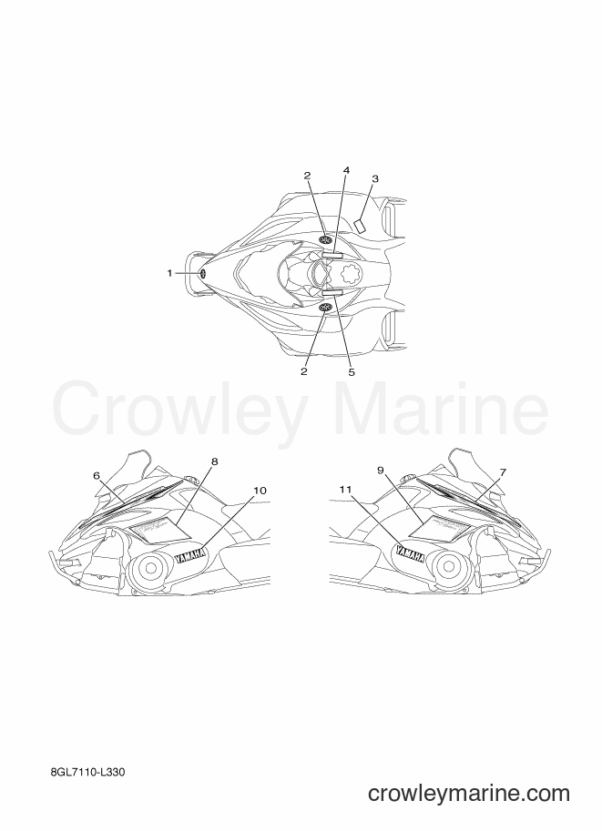 Yamaha Motors RFX10R (8GL7) [020] - EMBLEM