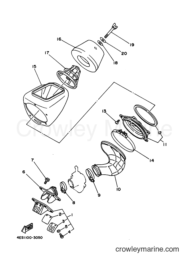 1994 Dirt Bike YZ80 - YZ80 (4ES3) [020] - INTAKE