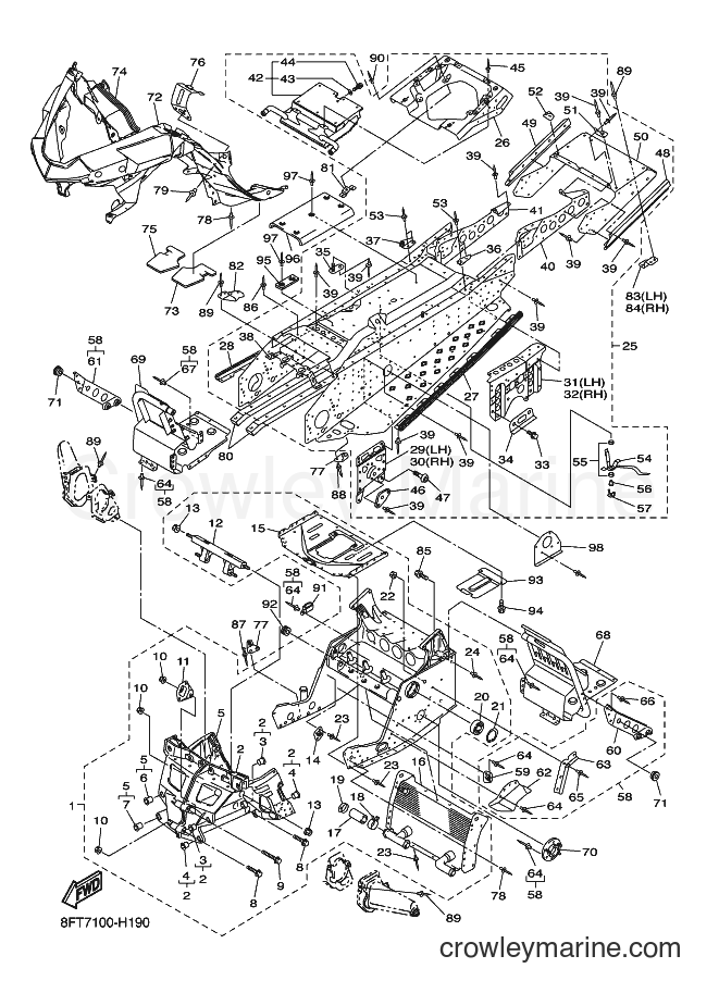 Yamaha Motors RX10STGT (8GV7) [020] - FRAME