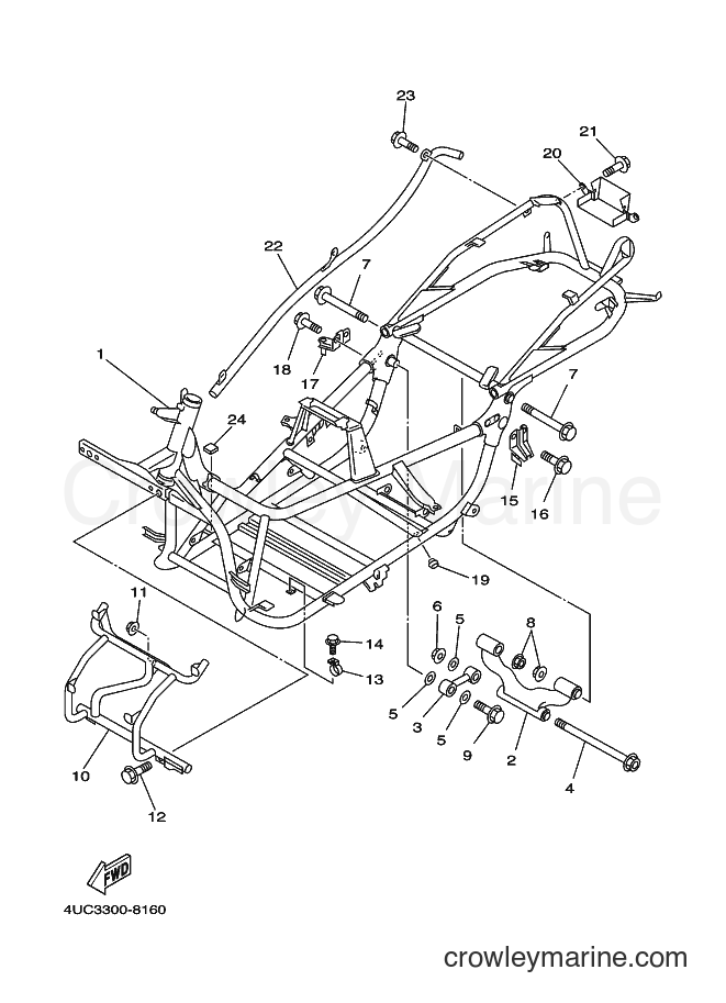 Yamaha Motors YP250 (4UC3) [070] - FRAME