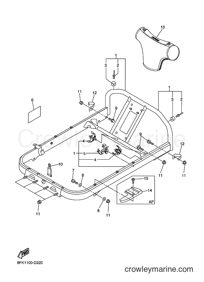 Yamaha Motors RS10M (8FK1) [020] - STEERING GATE