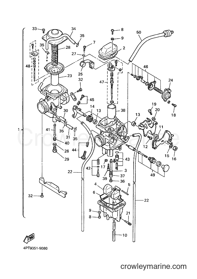 2000 Dirt Bike XT500E - XT500E (4SM3) [010] - CARBURETOR
