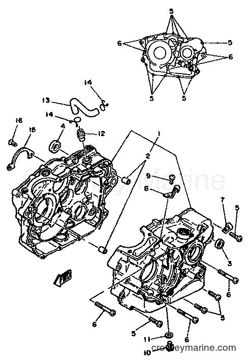 1981 Dirt Bike XT250 - XT250 (5G4) [999] - CRANKCASE
