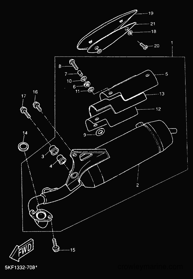 2000 Scooter YQ50 - YQ50 (5KH3) [010] - EXHAUST