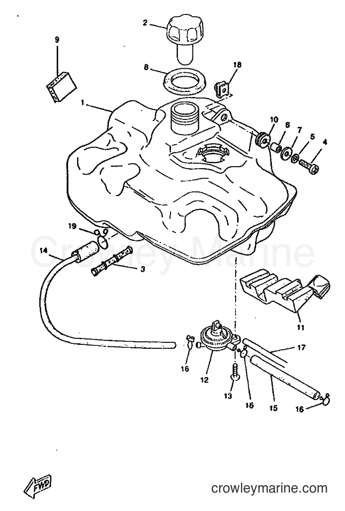 1998 Scooter CW50RS - CW50RS (5CX1) [010] - FUEL TANK