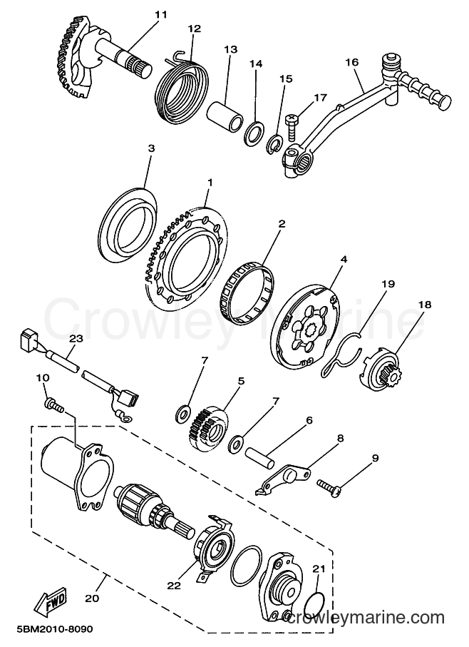 Yamaha Motors YJ50R (5PP7) [010] - STARTER