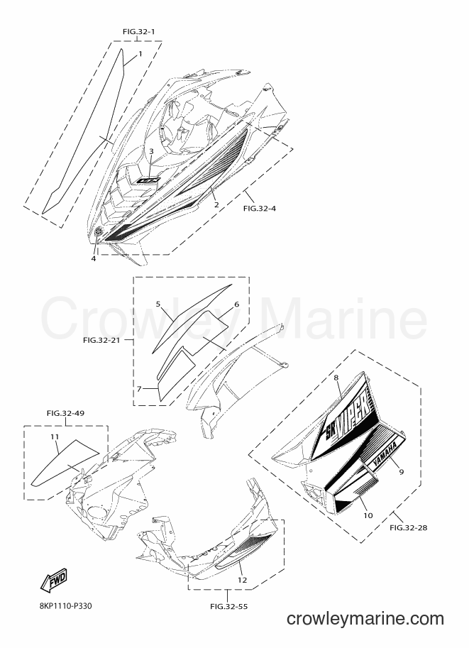 Yamaha Motors SRV10LL (8KP2) [010] - EMBLEM