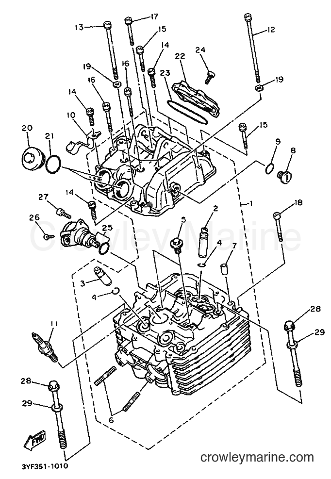 1992 Dirt Bike XTZ660 - XTZ660 (4BW2) [999] - CYLINDER HEAD