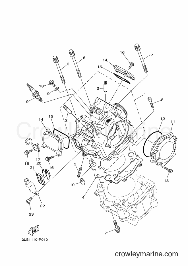 2016 ATV YFM700R - YFM700R (2LS6) [010] - CYLINDER HEAD