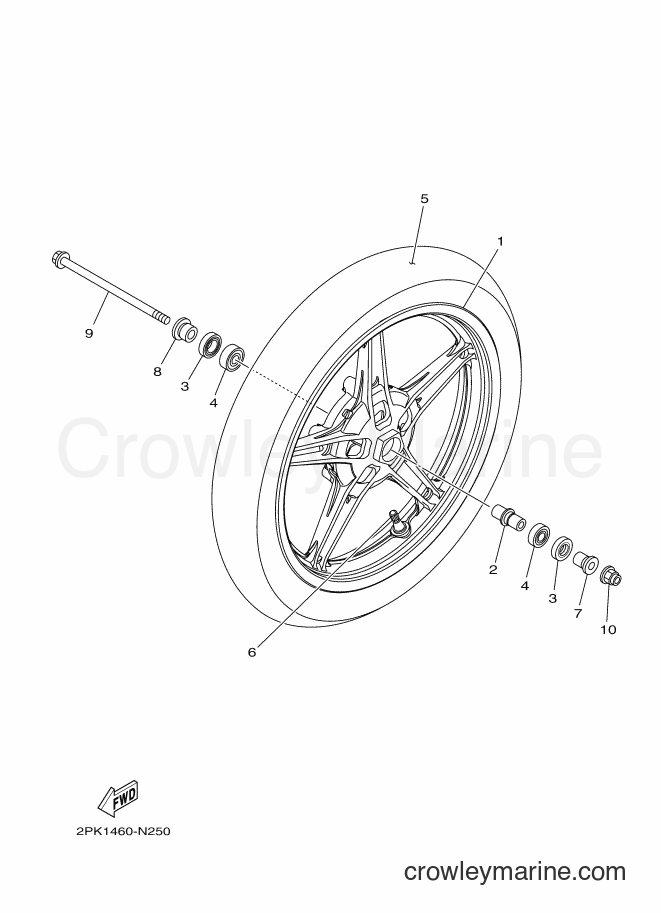 2016 Sport Bike YZF-R15 - YZF-R15 (2PL4) [010] - FRONT WHEEL