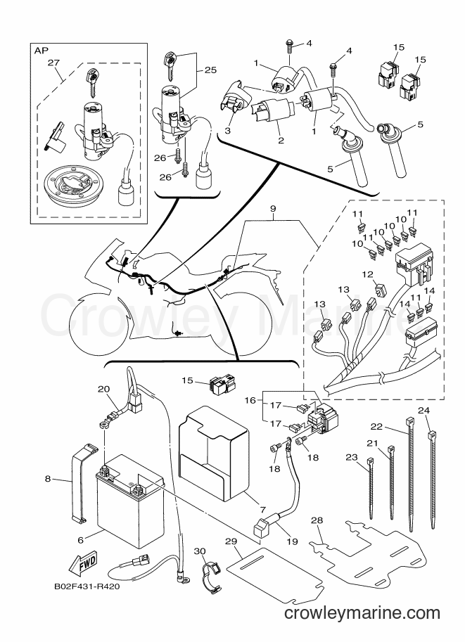 2016 Sport Bike YZF-R3A - YZF-R3A (B02F) [010] - ELECTRICAL 1